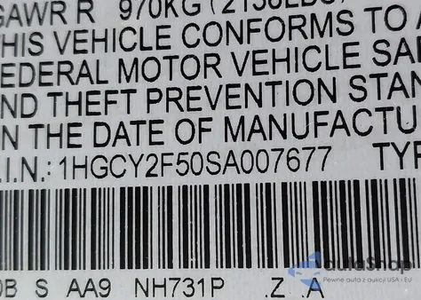 2025 Honda Accord Hybrid Sport из США, поврежденный, VIN 1HGCY2F50SA007677